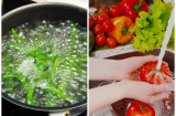 Chỉ rửa rau bằng nước lạnh khiến độc tố ngấm ngược trở lại, cả nhà gặp nguy hiểm bỏ ngay trước khi quá muộn