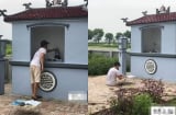 Xôn xao nam sinh cầm sách ra mộ cụ thắp hương rồi ôn bài trước ngày thi Đại học
