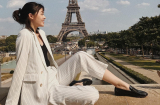 Style vô cùng thanh lịch, sang trọng với gam màu đen trắng của á hậu Tường San