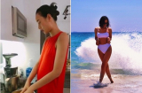 Từng lộ bụng tưởng sắp sinh nhưng hiện tại vòng eo của Lê Thúy thon gọn đến bất ngờ