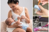 Rửa bình sữa cho con kiểu này khác gì tự 'đón' thêm vi khuẩn, rất nhiều bà mẹ vẫn mắc