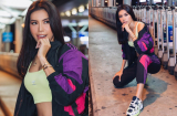 Minh Tú khoe thân hình “chuẩn” với vòng eo con kiến tại sân bay tham dự 'New York Fashion Week 2019'