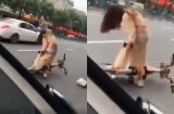 Cô gái mặc váy để lộ cả nội y giữa phố đông đúc nhưng điều này mới khiến mọi người chú ý