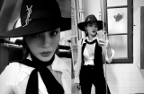 Bất chấp thời tiết chỉ có 14 độ C, Kỳ Duyên vẫn cố tình buông lơi cúc áo khoe vẻ sexy