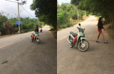 Vứt xe máy giữa đường rồi thản nhiên đứng nói chuyện điện thoại, người phụ nữ bị chỉ trích không thương tiếc