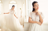 Hoàng Oanh hóa nàng công chúa xinh đẹp mong manh khi thử váy cưới trước thềm hôn lễ
