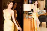 Diện váy xẻ cao, Ngọc Trinh khoe 'da thịt' siêu gợi cảm tại sự kiện