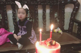 Sinh nhật đúng dịp Tết, bé gái 'mắt đỏ hoe' vì chiếc bánh 'tự chế' của bố dành tặng