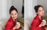 Mặc quần áo ngủ, búi tóc sương sương thôi Tiểu Vy cũng khiến fan ngây ngất vì quá xinh đẹp
