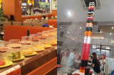 Thấy 'chiếc cột lạ' giữa nhà hàng buffet, nhìn kỹ mọi người mới choáng váng
