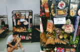 Anh chàng 'gây sốt' khi dựng ngay tiệm tạp hóa trong khu cách ly