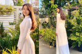 Con gái Quyền Linh khoe vóc dáng như người mẫu trong tà áo dài