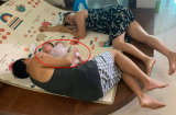Con gái chụp ảnh bố mẹ nằm đất cùng đứa cháu sơ sinh và câu chuyện xúc động ở phía sau