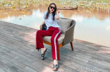 Đẳng cấp sài đồ hiệu phải kể đến Hương Giang, đi đôi dép lê sương sương thôi cũng gần 20 triệu