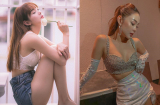 Vóc dáng có lúc béo lúc gầy nhưng vòng 1 của Minh Hằng thì vẫn luôn căng đầy tự nhiên