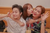 Hoàng Thùy Linh và Gil Lê “tình tứ” không rời nửa bước trong tiệc sinh nhật Minh Hằng