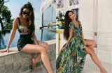 Khéo như 'rich kid' Tiên Nguyễn, diện toàn đồ họa tiết sến sẩm mà vẫn đầy cuốn hút