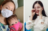 Lan Phương “lòng đau như cắt” nhìn con gái nôn mửa liên tục, vào bệnh viện vẫn ôm mẹ không rời