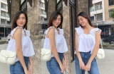 Hoa hậu Lương Thùy Linh khoe visual 'bánh bèo' đẹp miễn chê với áo hai dây baby doll cực kỳ xinh yêu