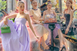 Đi tụ tập cùng bạn bè mà Sam tranh thủ khoe túi hiệu sương sương 350 triệu