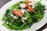 Chỉ cần thêm 1 thứ, món rau muống xào trở nên xanh mướt, giòn tan lại tăng gấp đôi dinh dưỡng