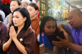 Phương Thanh ra mộ thắp hương cho bố của con gái