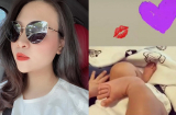 Đăng ảnh con gái đáng yêu, Đàm Thu Trang tiện khoe cận cảnh nhan sắc xinh đẹp chỉ sau 1 tháng sinh con