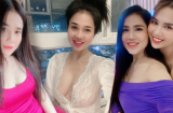 Chị gái Ngọc Trinh dù gái 3 con vẫn lấn át đàn em bằng các thiết kế siêu gợi cảm khoe vòng 1