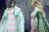 Khánh Vân mất điểm trầm trọng khi đi catwalk mà để lộ vòng 2 thiếu thon gọn