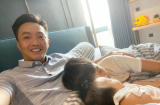 Cường Đô La khoe khoảnh khắc yên bình bên hai con, hành động của Subeo với em gái gây chú ý