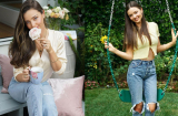 Miranda Kerr có đến 3 chiêu mix quần jeans để hack tuổi dành cho chị em U40