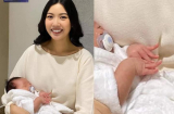 Con trai Thúy Vân gây sốt với bàn tay điệu nghệ như 'hoa hậu trong phần thi áo dài'