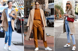 Giày sneakers trắng trở thành “bảo bối” của nhiều fashionista thế giới nhờ sự tiện dung