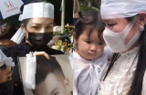 Tang lễ ca sĩ Vân Quang Long ở quê nhà: Linh Lan ôm con gái nhỏ bật khóc nức nở