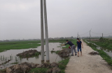 2 anh em trai ch.ết đuối thương tâm dưới hố chôn cột điện