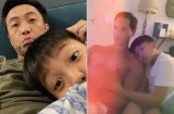Tình cảm với Kim Lý nhưng khi chụp ảnh cùng bố ruột thì Subeo có biểu cảm khác hoàn toàn