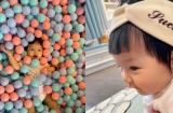 Đàm Thu Trang ra sức 'dìm hàng' con gái nhưng biểu cảm đáng yêu của bé vẫn cưng muốn xỉu