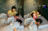 Con gái Cường Đô La vừa ngủ dậy đã không để ai yên, 'quậy' từ bố đến anh trai Subeo