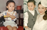 Ông xã Hòa Minzy khoe ảnh ngày bé chứng minh quý tử chính là 'bản sao' của bố