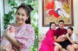 Bảo Thanh lần đầu hé lộ gương mặt đáng yêu của con gái gần 1 tháng tuổi