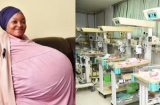 Sản phụ mang thai tự nhiên 1 lần được 10 bé: Phá vỡ kỷ lục thế giới, người chồng không nói nên lời