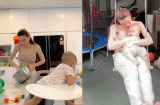 Hà Hồ tiết lộ nhật ký một ngày bận rộn bên hai con, 'xả vai' trở thành một bà mẹ bỉm sữa