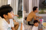 Hà Hồ hạnh phúc khoe khoảnh khắc đáng yêu của Kim Lý và Subeo
