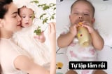 Hà Hồ tự hào khoe con gái mới 7 tháng tuổi đã tự làm việc này