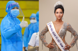 Xúc động với hình ảnh H'Hen Niê và Mâu Thủy làm tình nguyện viên đi giúp đỡ các điểm dịch
