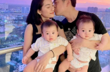 Dương Khắc Linh hạnh phúc khoe 2 con trai đã biết phối hợp 'đập tay' cùng bố dù mới vài tháng tuổi