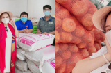 Vy Oanh cận ngày sinh nở vẫn đi mua đồ từ thiện và đích thân mang đến địa điểm quyên góp.