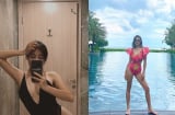 Văn Mai Hương khoe ảnh tạo dáng trước gương, vòng 1 sương sương nhưng body nuột nà vô cùng
