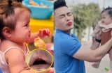 Lê Dương Bảo Lâm khoe 'đôi môi không bao giờ khép' của con gái khiến fan thích thú