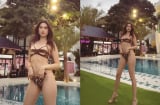 Ngọc Trinh nâng cấp level hở bạo, diện bikini cắt xẻ hiểm hóc phô diễn chân ngực